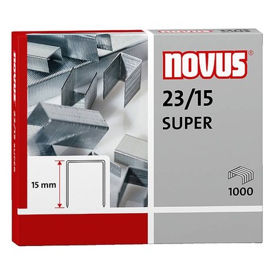 Novus 23/15 Super Staples (Box of 1000)