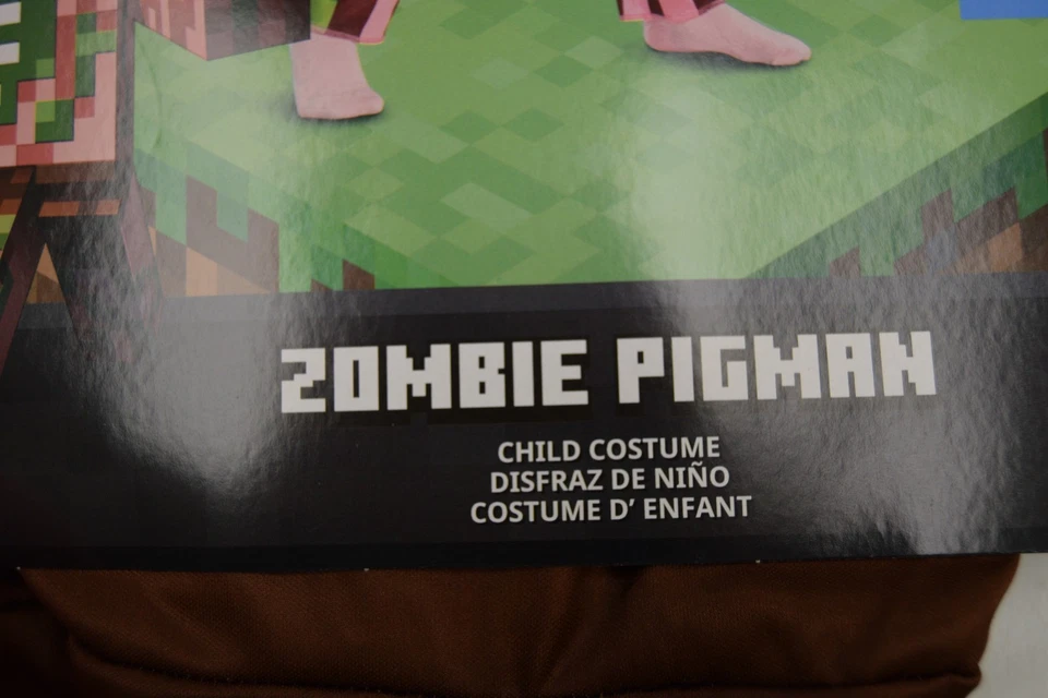 Zombie Pigman костюм для детей, Minecraft, размер S (4-6), новый - Изображение 4 из 4