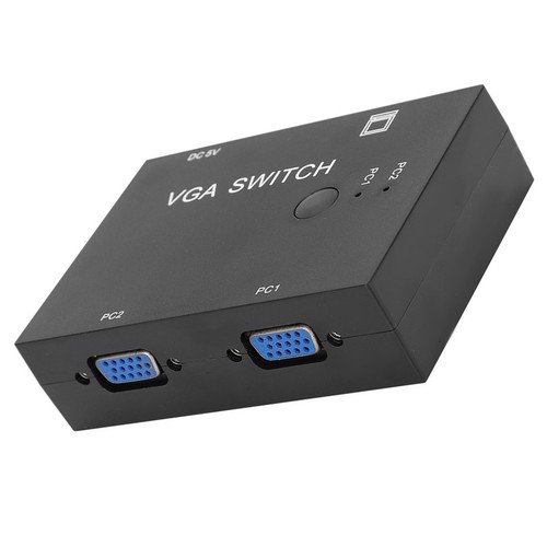VGA Splitter Computer Accessory 2-In-1-Out 2 Port Switcher HD Display Accesso CB - Afbeelding 16 van 22