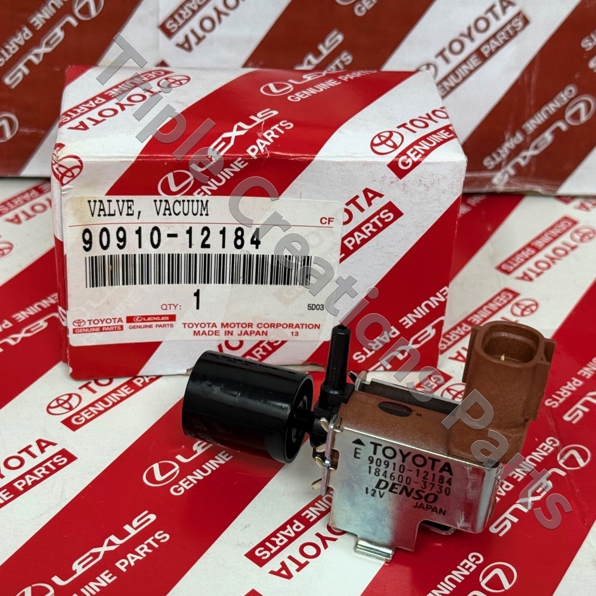 Toyota Genuine 90910-12184 Valve Vacuum Switching 9091012184 OEM