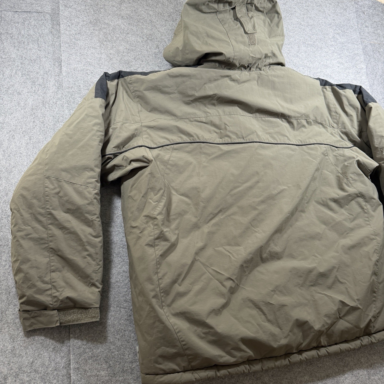 Columbia Waterproof Winter Coat Mens XL Olive Insulated Ski Snow Stowaway Hood thumbnail 16