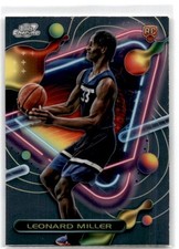 2023-24 Topps Chrome Cosmic #180 Leonard Miller Timberwolves