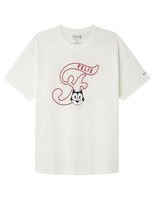 Herren T-Shirt Felix The Cat, Elfenbein, S, 100% Baumwolle, Springfield