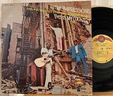 The Impressions This Is My Country Vinyl LP Curtom CRS-8001 1st Pressing 1968