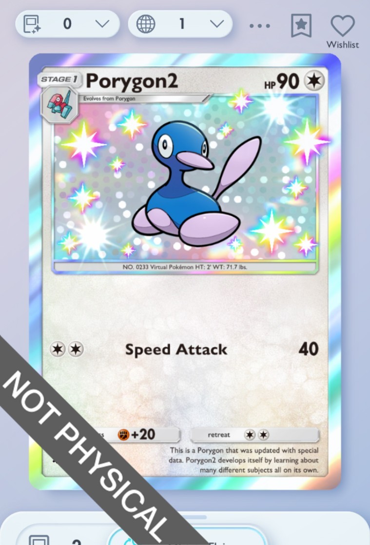 porygon2 pokemon card Pokemon TCG POCKET