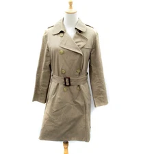 Niko and.. Long Beige Trench Coat Women's Size 4 Liner Belt Spring Civilian