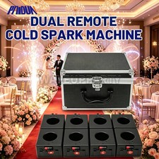 PAIDUN Mini Sparkler Effect Base Cold Spark Machine Dual Remote w/ Portable Case