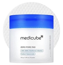 Medicube Zero Pore Pad dual textured facial pad infused with BHA+ AHA