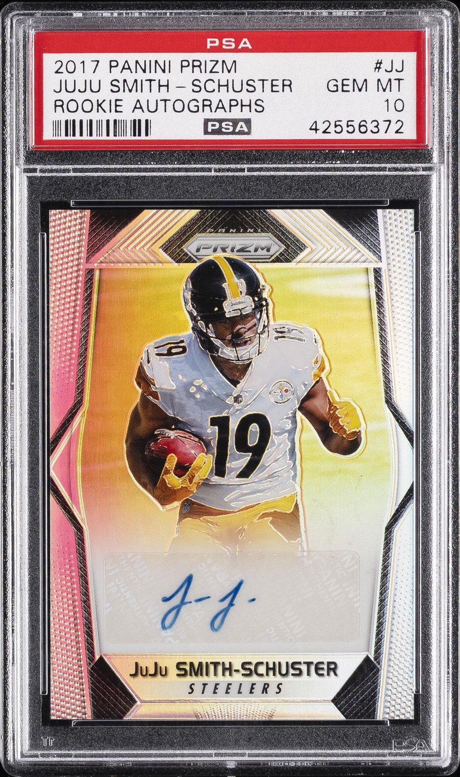 JuJu Smith-Schuster Panini Prizm Rookie Autographs #JJ Base