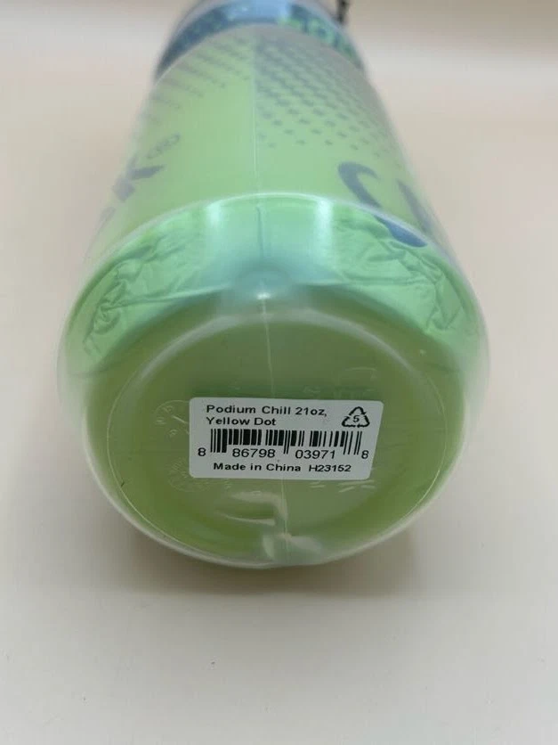 Botella de agua aislada Camelbak Podium Chill, verde y negra, 21 oz - nueva con etiquetas Foto 4 de 4