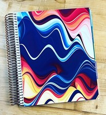 Wavy Colorful Layers Cover Set for use w/ Erin Condren Life Planner 