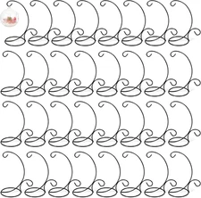 32 Pcs Ornament Display Stand 9" H Iron Hanging Stand Rack Holder Glass Plant Ho