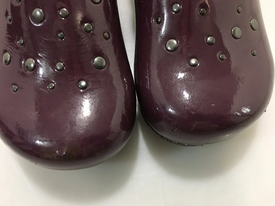 Zapatos zuecos de charol púrpura Dansko Kids 12.5 - 13US 30EU Foto 3 de 4