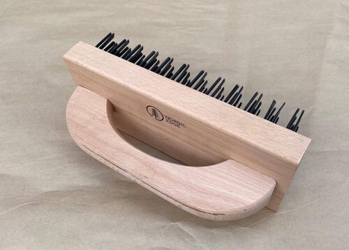 Blacksmith Brush, Stainless Steel with Wooden Handle - Bild 4 von 4
