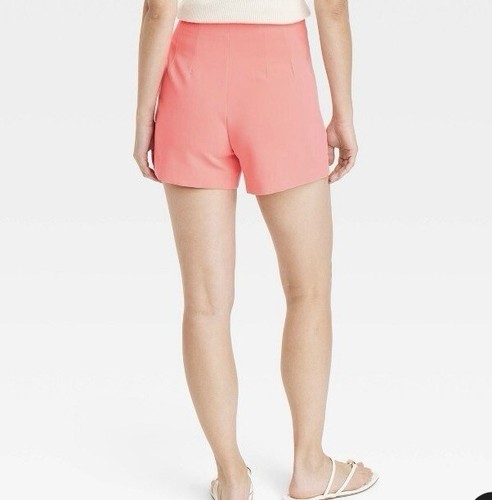 A New Day Damen hoch geschnittene maßgeschneiderte Shorts neonrot Größe 12 - Bild 2 von 6