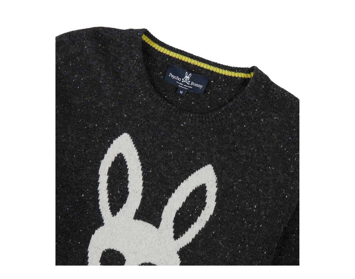 Psycho Bunny Men's Vandam Wool Sweater Black B6E984U1WO-BLK | eBay