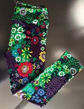 LuLaRoe Leggings TC BLACK - Green- Blue Yellow FLOWERS Patrick s Day 12-18