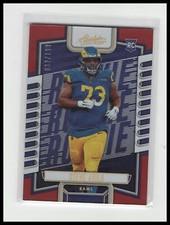 2023 Panini Absolute #164 Steve Avila Spectrum Red #/100 Rookie LA Rams