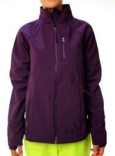 Under Armour Storm Women's Full Zip Contender Jacket High Mock Neck Purple New S