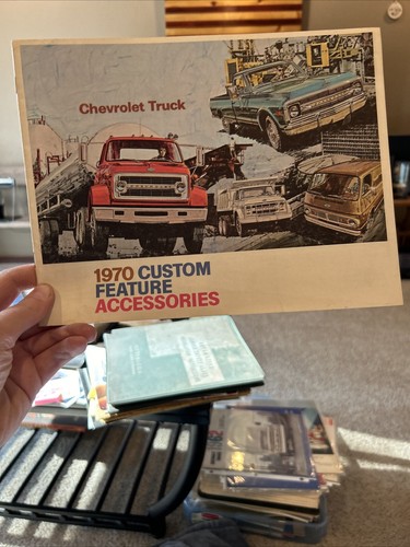 Original 1970 Chevrolet Truck Custom Feature Accessories Sales Brochure Pickup