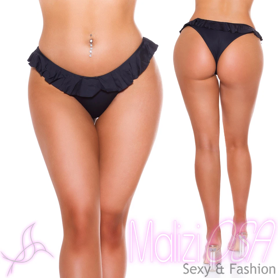 Maillot De Bain Femme Slip Partie Inférieure Bikini Brésilien Tanga Sexy - Photo 1/4