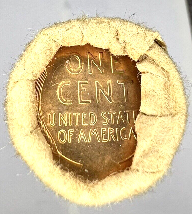1952 D Lincoln Wheat Cent BU Brilliant Uncirculated 1C From OBW Bank Roll