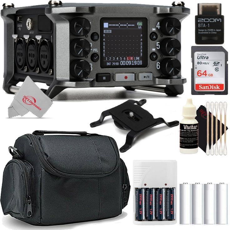 Zoom F6 6-Input / 14-Track Multi-Track Field Recorder + Bluetooth