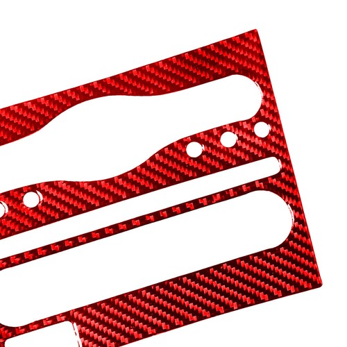 For Infiniti G37 Sedan 10-13 Red Carbon Fiber Center Console CD Panel Cover Trim - Picture 6 of 11