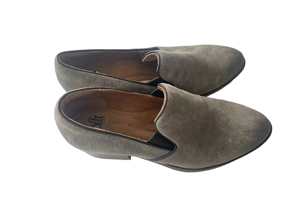 Womens Sofft Velina Slip On Shoes Grey Suede Size 6.5