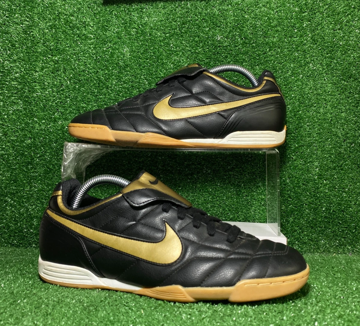 Artículos de primera necesidad Acechar Serafín 2006 Nike Tiempo Legend II PRO TF IC Natural Leather Ronaldinho R10 9 US  GOLD | eBay