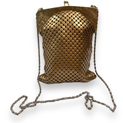 Vintage Whiting & Davis Co. Gold Metal Mesh Bag | eBay