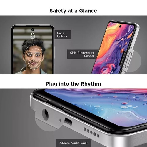 Lava O3 Pro (White, 4 GB RAM, 128 GB )50 MP AI Triple Camer Global Version. - Picture 3 of 6