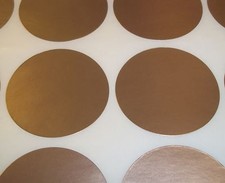 100 Gold 13mm 1/2 Inch Colour Code Dots Round Stickers Sticky ID Labels