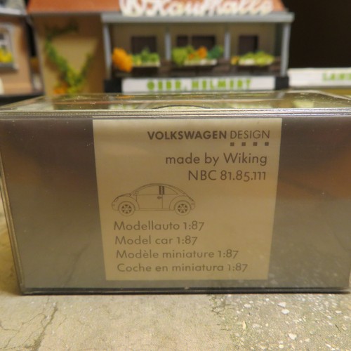 Wiking H0 1:87 VW New Beetle 1998 negro VW modelo original NUEVO EMBALAJE ORIGINAL - Imagen 3 de 3