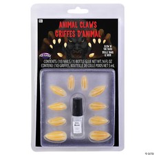 Animal Claws Glow-In-The-Dark Claws Kit - Morris Costumes