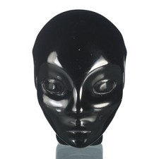 2" Natural Black Obsidian Carved Fairy ELF Head Mystic Creature Collectibles