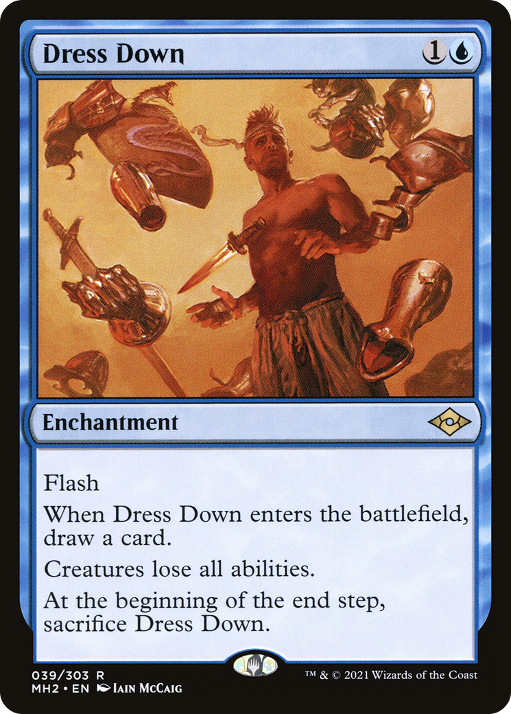 MH2 Dress Down Regular NM - Modern Horizons 2 Collectible Card  -image