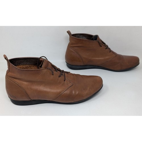Taos Stiefel Damen Gr. 39 8 8,5 Robin Stiefeletten braun butterweiches Leder Schnürung