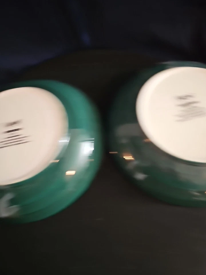 Naylor Designs Casa con Árboles y Borde Negro Juego de 2 Cuencos Platos 2003. Bonito Foto 3 de 4