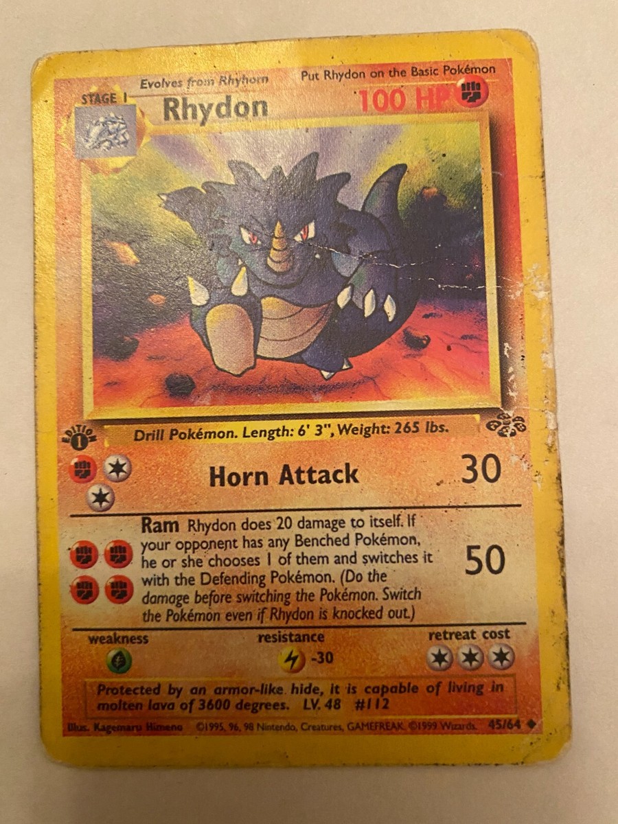 RHYDON Pokemon Card - 45/64