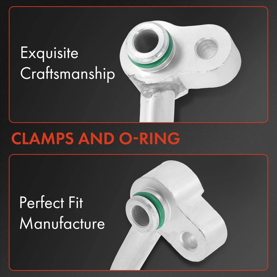 Manguera de línea de descarga de refrigerante de aire acondicionado para compresor a condensador Honda Civic 1,6 L Foto 3 de 4