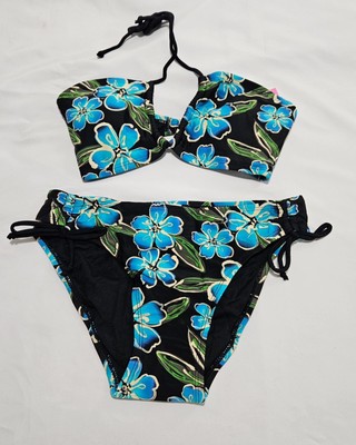 Choice By Bluewave  Print String Bikini. Sz L NWT