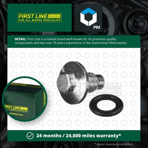 Sump Plug fits FORD MONDEO 1993 on Oil Drain Firstline 1013938
