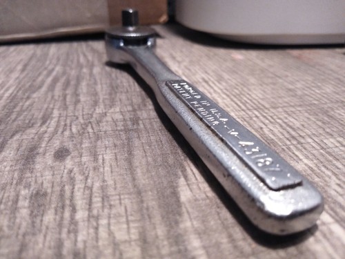 Vintage Craftsman 1/4 feine Zahn Daumenrad Ratsche 43187-V-Serie USA - Bild 6 von 6