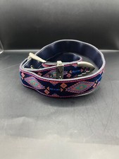 Vintage Nuovo Southwestern Cowgirl Belt Pink Teal Blue Sz 11 27-31  