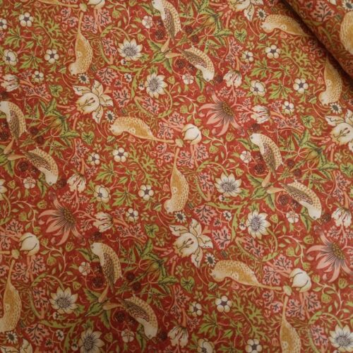Tessuto William Morris Kelmscott Collection largo 110 cm, Ladro di fragole - Foto 90 di 129