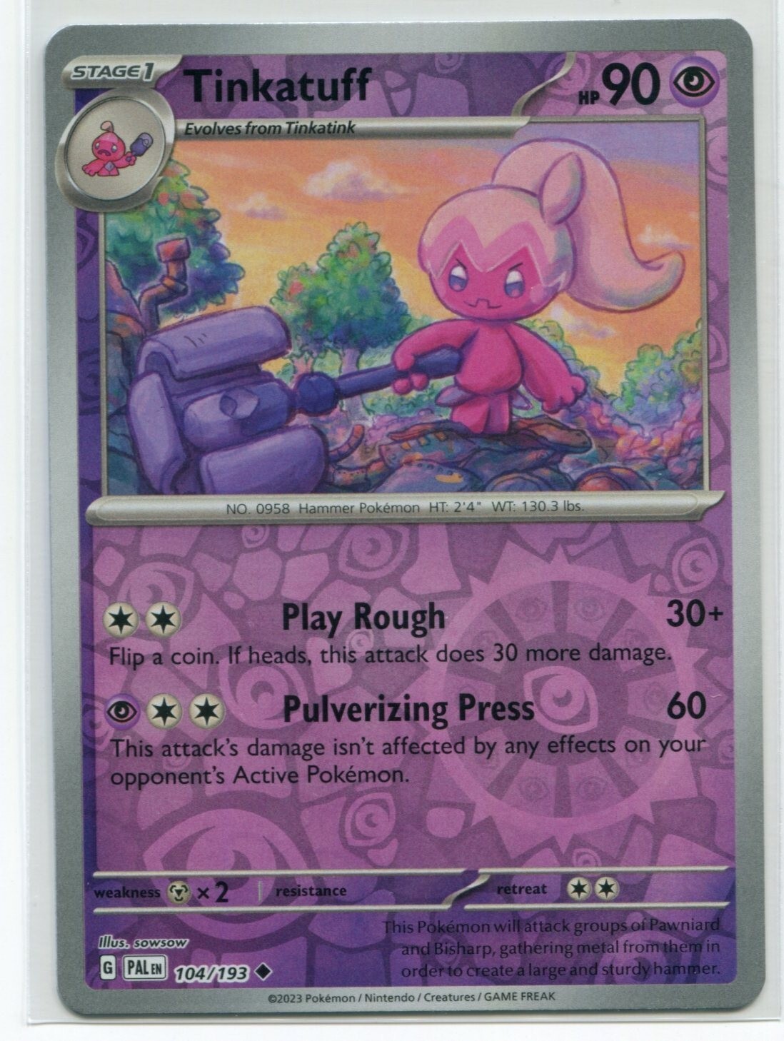 Tinkatuff 104/193  Reverse Holo  $1.99 Minimum Order Required
