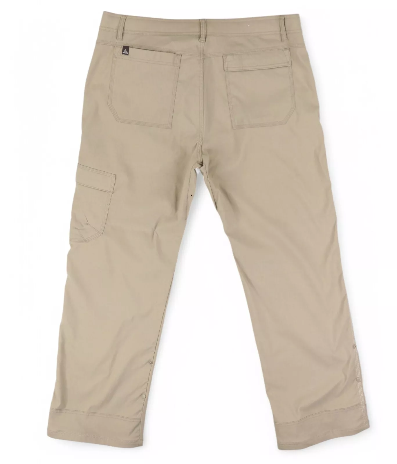 prana stretch zion belted flat front hiking tech pants