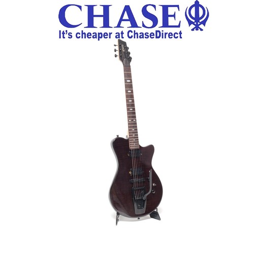 Electric Guitar Shine Vintage Style Wigsby Tremolo Black SI801 Maple