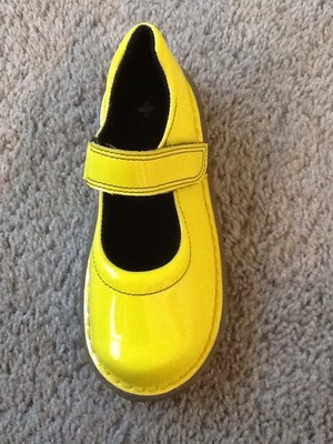 mary jane yellow shoes
